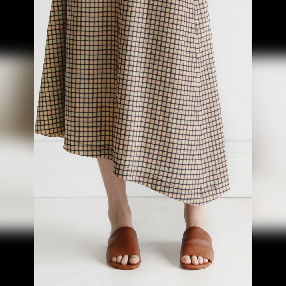 Robert Clergerie Itou Soft Sandals Leather Slides Brown Women's 37.5 $415 - Picture 2 of 10